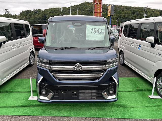 スペーシアカスタム ハイブリッドＧＳ　４ＷＤ　両側スライド・片側電動　クリアランスソナー　オートクルーズコントロール　レーンアシスト　衝突被害軽減システム　オートライト　ＬＥＤヘッドランプ　スマートキー　アイドリングストップ（13枚目）