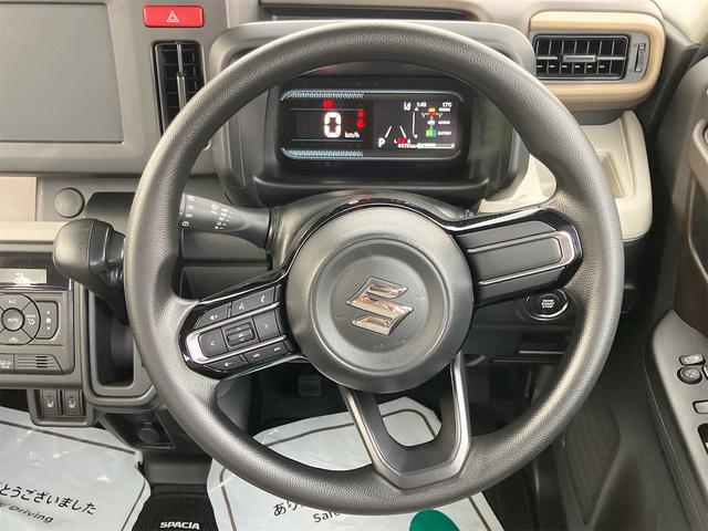 スペーシア ハイブリッドG 4WD 両側スライドドア クリアランスソナー レーンアシスト 衝突被害軽減システム オートライト LEDヘッドランプ スマートキー アイドリングストップ 電動格納ミラー シートヒーター ベンチシート(4枚目)