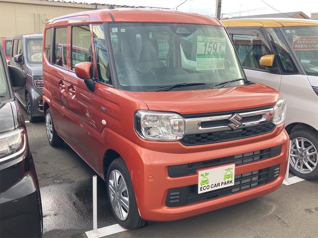 スペーシア ハイブリッドG 4WD 両側スライドドア クリアランスソナー レーンアシスト 衝突被害軽減システム オートライト LEDヘッドランプ スマートキー アイドリングストップ 電動格納ミラー シートヒーター ベンチシート(11枚目)