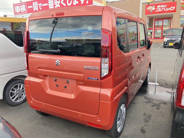 スペーシア ハイブリッドG 4WD 両側スライドドア クリアランスソナー レーンアシスト 衝突被害軽減システム オートライト LEDヘッドランプ スマートキー アイドリングストップ 電動格納ミラー シートヒーター ベンチシート(12枚目)