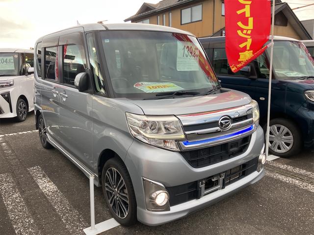 タント カスタムRS トップエディションSA 4WD バックカメラ 両側電動スライドドア 衝突被害軽減システム オートライト LEDヘッドランプ スマートキー アイドリングストップ 電動格納ミラー ベンチシート CVT 盗難防止システム ABS(10枚目)