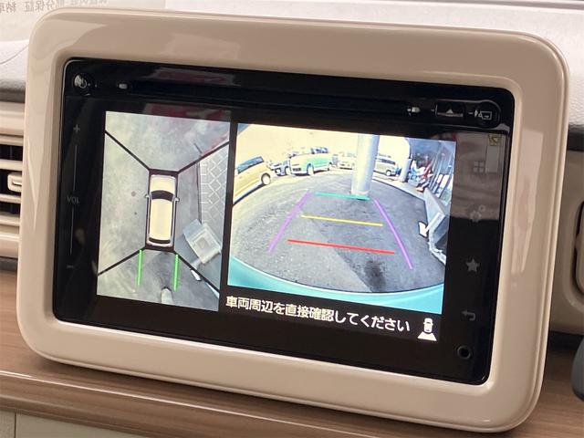 アルトラパン Ｘ　４ＷＤ　ＥＴＣ　全周囲カメラ　ナビ　ＴＶ　衝突被害軽減システム　オートライト　ＨＩＤ　スマートキー　アイドリングストップ　電動格納ミラー　シートヒーター　ベンチシート　ＣＶＴ　盗難防止システム　ＡＢＳ（5枚目）
