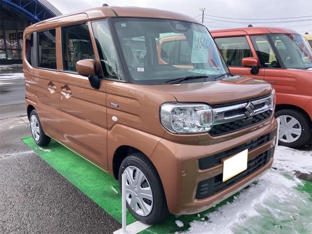 スペーシア ハイブリッドＧ　４ＷＤ　両側スライドドア　クリアランスソナー　衝突被害軽減システム　オートライト　ＬＥＤヘッドランプ　スマートキー　アイドリングストップ　電動格納ミラー　シートヒーター　ベンチシート　ＣＶＴ（13枚目）