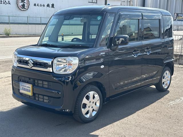 スペーシア ハイブリッドX 社外ナビ・フルセグ・Bluetooth・両側パワースライドドア・スズキセーフティサポート・ETC・レベライザー・4WD・プッシュスタート・前席シートヒーター・アイドリングストップ・エンジンスターター(6枚目)