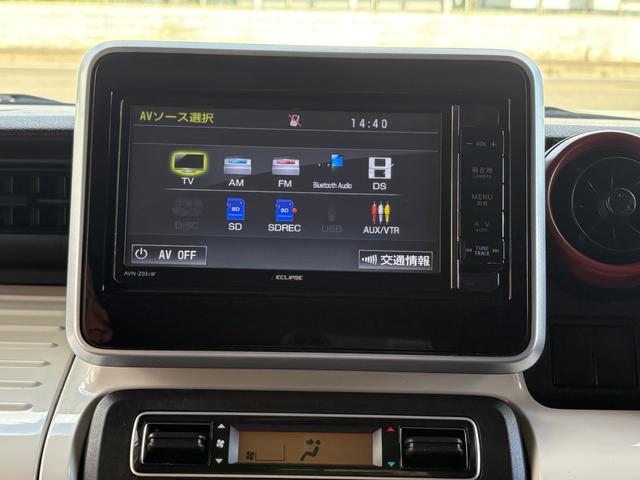 スペーシア ハイブリッドX 社外ナビ・フルセグ・Bluetooth・両側パワースライドドア・スズキセーフティサポート・ETC・レベライザー・4WD・プッシュスタート・前席シートヒーター・アイドリングストップ・エンジンスターター(35枚目)