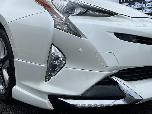 プリウス Ａツーリングセレクション　純正地デジナビ！Ｂｌｕｅｔｏｏｔｈ＆フロントＡＵＸ接続！バックカメラ！前後ドラレコ！夏タイヤ新品！衝突軽減！レーンキープ！前後コーナーセンサー！パーキングサポート！社外フルエアロ！禁煙車！１年保証付！（32枚目）