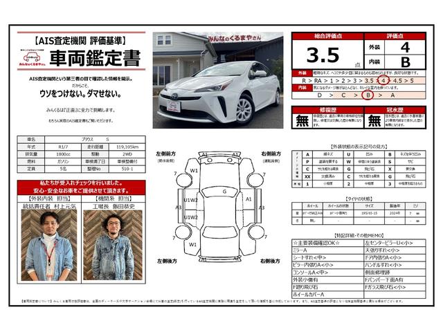 プリウス Ｓ　エクリプス製ナビ！Ｂｌｕｅｔｏｏｔｈ接続！Ｂカメラ！ＤＶＤ・ＣＤ再生！前後コーナーセンサー！衝突軽減ブレーキ！レーンキープ！レーダークルコン！ビルトインＥＴＣ！ＬＥＤライト！禁煙車！１年保証付き！（3枚目）