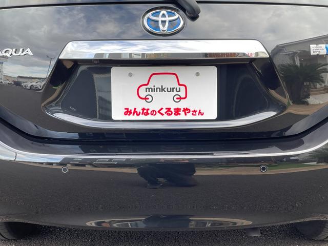 アクア Sスタイルブラック 地デジナビ!バックカメラ!Bluetooth&フロントAUX接続!CD再生!前後コーナーセンサー!衝突軽減ブレーキ!レーンキープ!スマキー2個有り!禁煙車!外装内装の状態の良さに自信あり♪1年保証付!(38枚目)