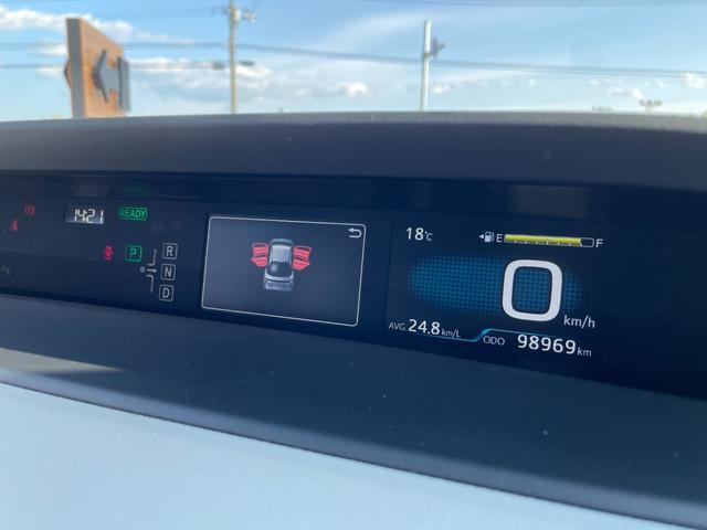 プリウス Ａ　９型フルセグナビ！Ｂｌｕｅｔｏｏｔｈ接続！バックカメラ！レーダークルコン！前後角センサ！パークアシスト！レインミラー！新品夏タイヤ交換済み！禁煙車！１年保証付き！ＡＩＳ鑑定書！（69枚目）