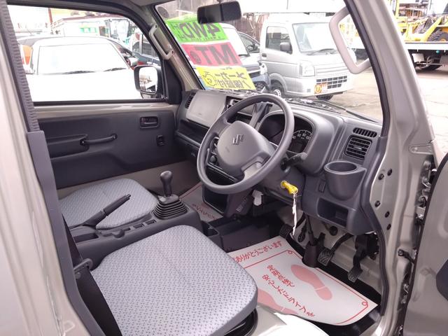 キャリイトラック ＫＣエアコン・パワステ　４ＷＤ　５速マニュアル　エアコン　パワステ　キーレス　パワーウィンドウ　Ｗエアバッグ　３方開　スズキセーフティサポート非装着車（9枚目）