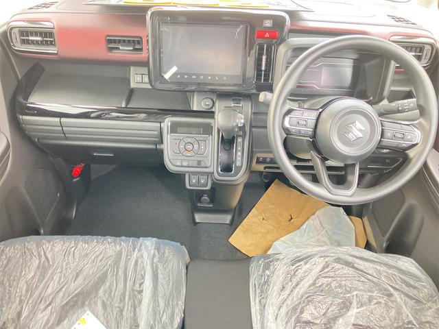 スペーシアカスタム ハイブリッドGS 4WD 届け出済み未使用車 9型スズキコネクトナビ クリアランスソナー レーンアシスト オートライト アイドリングストップ 全方位カメラ シートヒーター CVT ESC USB アルミホイール(2枚目)