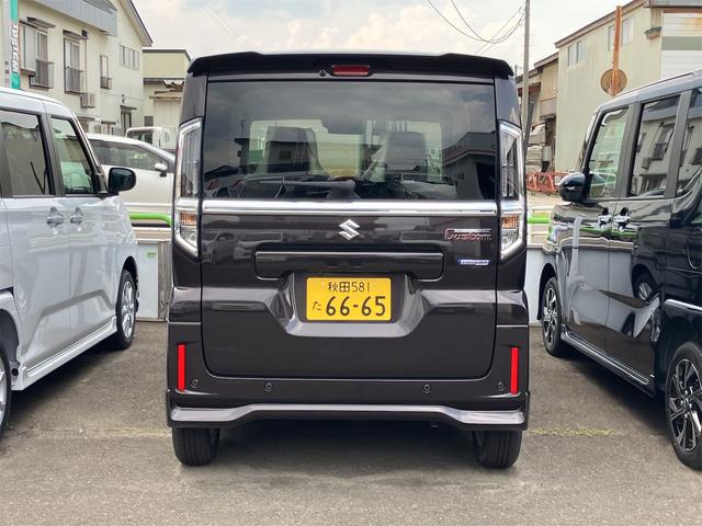 スペーシアカスタム ハイブリッドGS 4WD 届け出済み未使用車 9型スズキコネクトナビ クリアランスソナー レーンアシスト オートライト アイドリングストップ 全方位カメラ シートヒーター CVT ESC USB アルミホイール(16枚目)
