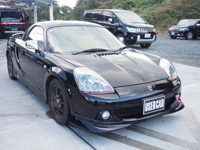 MR-S Vエディション 車検令和8年6月 車高調 ガルウィング ハードトップ ロールバー エアロ ブラウンレザーシート(3枚目)