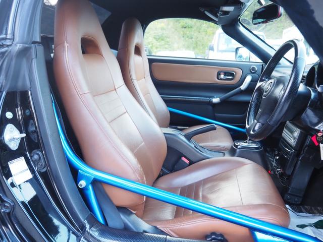 MR-S Vエディション 車検令和8年6月 車高調 ガルウィング ハードトップ ロールバー エアロ ブラウンレザーシート(15枚目)