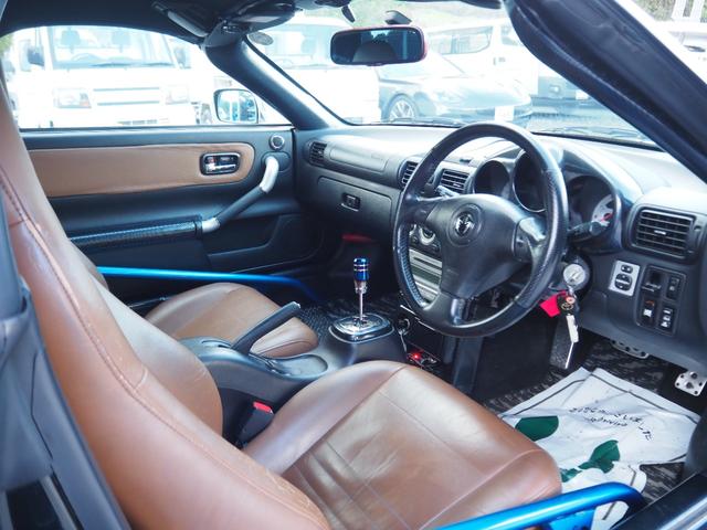 MR-S Vエディション 車検令和8年6月 車高調 ガルウィング ハードトップ ロールバー エアロ ブラウンレザーシート(16枚目)