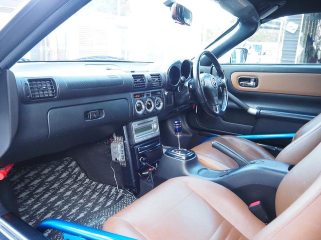 MR-S Vエディション 車検令和8年6月 車高調 ガルウィング ハードトップ ロールバー エアロ ブラウンレザーシート(18枚目)