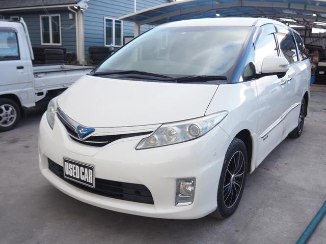 エスティマハイブリッド Ｇ　車検令和９年２月　１年保証　ナビ　地デジ　フリップダウンモニター　両側パワスラ　プッシュスタート（10枚目）