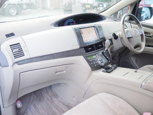 エスティマハイブリッド Ｇ　車検令和９年２月　１年保証　ナビ　地デジ　フリップダウンモニター　両側パワスラ　プッシュスタート（19枚目）