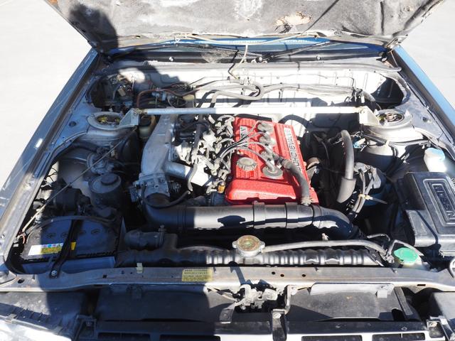 スカイライン 　車検整備付き　５ＭＴ　Ｆ・Ｓ・Ｒエアロ　社外ウッドハンドル　４点式ロールバー　ＨＯＳＨＩＮＯＲＡＣＩＮＧホイール　ローダウン　社外マフラー　Ｒウィング（ゲタ羽）（38枚目）