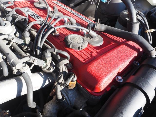 スカイライン 　車検整備付き　５ＭＴ　Ｆ・Ｓ・Ｒエアロ　社外ウッドハンドル　４点式ロールバー　ＨＯＳＨＩＮＯＲＡＣＩＮＧホイール　ローダウン　社外マフラー　Ｒウィング（ゲタ羽）（39枚目）