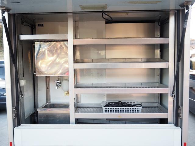 キャリイトラック 車検整備付き 移動販売車 4WD オートマ 2温度帯 -5度・-30度から+30度設定 手洗いシンク 販売ショーケース キーレス ETC インバーター 外部電源用ケーブル(23枚目)