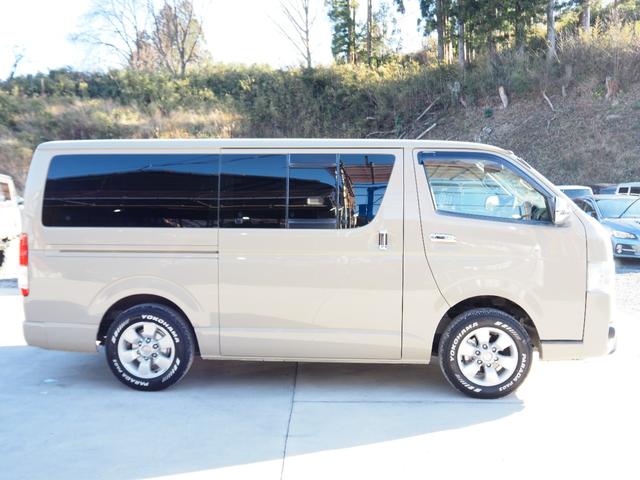 ハイエースバン ロングDX 4WD 車検整備付き 軽油 後期仕様 社外ナビ テレビ Bluetooth音楽 バンパーガード 社外テール メッキパーツ キーレス ETC オールペン(ジープPUA色) LEDライト 電動格納ミラー(8枚目)