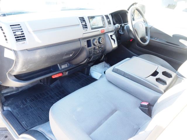 ハイエースバン ロングDX 4WD 車検整備付き 軽油 後期仕様 社外ナビ テレビ Bluetooth音楽 バンパーガード 社外テール メッキパーツ キーレス ETC オールペン(ジープPUA色) LEDライト 電動格納ミラー(15枚目)