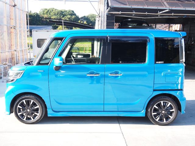 スペーシアカスタム ハイブリッドXSターボ 車検R8年12月 1年保証 4WD ナビ TV バックカメラ Bluetooth ETC 両側パワスラ クルコン シートヒーター デュアルブレーキサポート スマートキー×2(4枚目)