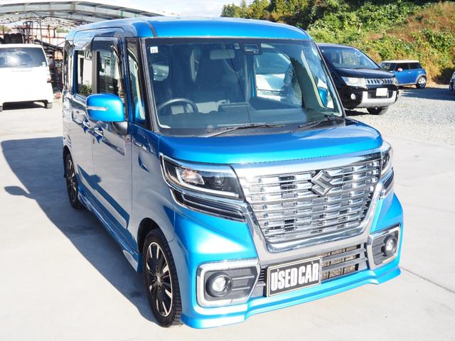 スペーシアカスタム ハイブリッドXSターボ 車検R8年12月 1年保証 4WD ナビ TV バックカメラ Bluetooth ETC 両側パワスラ クルコン シートヒーター デュアルブレーキサポート スマートキー×2(9枚目)