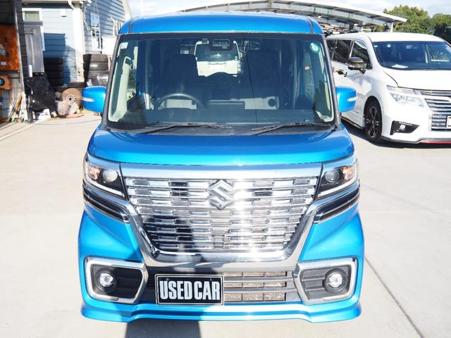 スペーシアカスタム ハイブリッドXSターボ 車検R8年12月 1年保証 4WD ナビ TV バックカメラ Bluetooth ETC 両側パワスラ クルコン シートヒーター デュアルブレーキサポート スマートキー×2(10枚目)