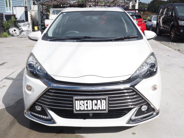 アクア G G’s 1年保証 車検整備付き ナビ テレビ ハーフレザーシート ETC オートエアコン プッシュスタート(10枚目)