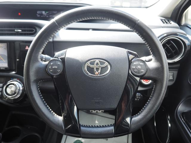 アクア G G’s 1年保証 車検整備付き ナビ テレビ ハーフレザーシート ETC オートエアコン プッシュスタート(31枚目)