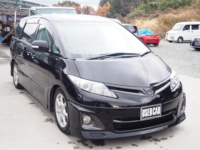 エスティマ アエラス　車検整備付き　４ＷＤ　両側パワスラ　ナビ　地デジ　オートエアコン（9枚目）