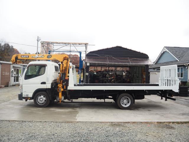 キャンター 　車検令和８年１１月　ラジコン　クレーン付き積載車　積載量３２００ｋｇ　３段クレーンフックイン　ローダー　ウィンチ　クレーン２９３０ｋｇ吊　５ＭＴ　ディーゼル（5枚目）