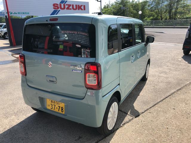 ワゴンＲスマイル ハイブリッドＳ　４ＷＤ　衝突被害軽減ブレーキ　両席パワースライドドア　プッシュスタート　シートヒーター　オートエアコン　アイドリングストップ　横滑り防止機能　　盗難防止システム（8枚目）