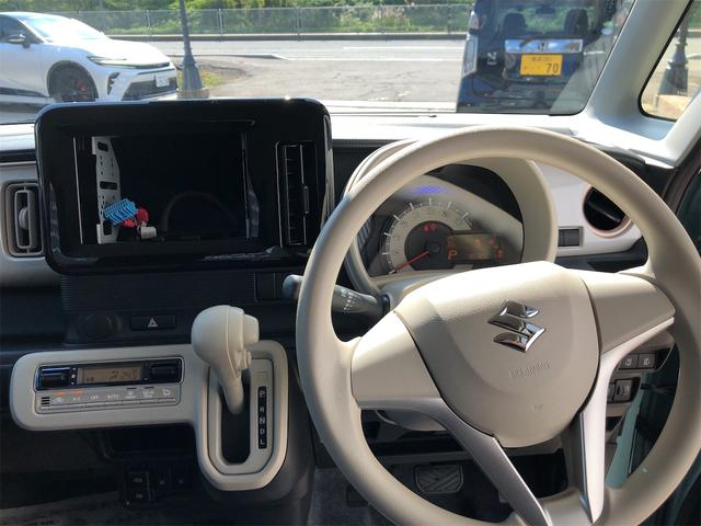 ワゴンＲスマイル ハイブリッドＳ　４ＷＤ　衝突被害軽減ブレーキ　両席パワースライドドア　プッシュスタート　シートヒーター　オートエアコン　アイドリングストップ　横滑り防止機能　　盗難防止システム（14枚目）
