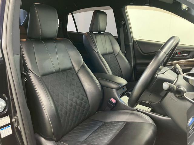 ハリアーハイブリッド エレガンス　モデリスタエアロ　ＬＥＤヘッドライト　アルパイン９インチナビ　バックカメラ　フルセグＴＶ　Ｂｌｕｅｔｏｏｔｈ　ＣＤ　　ＤＶＤ　　　前後ドラレコ　ハーフレザー　パワーシート　ＥＴＣ　クリアランスソナー（27枚目）