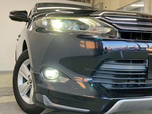 ハリアーハイブリッド エレガンス　モデリスタエアロ　ＬＥＤヘッドライト　アルパイン９インチナビ　バックカメラ　フルセグＴＶ　Ｂｌｕｅｔｏｏｔｈ　ＣＤ　　ＤＶＤ　　　前後ドラレコ　ハーフレザー　パワーシート　ＥＴＣ　クリアランスソナー（36枚目）