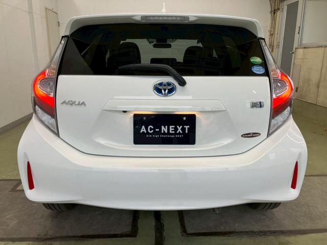 アクア S 後期型 衝突被害軽減ブレーキ レーンキープ オートハイビーム 純正ナビ バックモニター 地デジTV Bluetooth ステアリングリモコン スマートキー プッシュスタート オートエアコン ETC(6枚目)