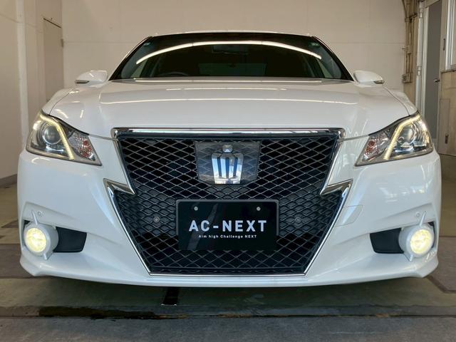 クラウンハイブリッド アスリートS クリアランスソナー LEDヘッドライト アダプティブクルーズコントロール パワーシート 純正ナビ バックカメラ フルセグTV MTモード 前後ドラレコ Bluetooth CD DVD ETC(4枚目)