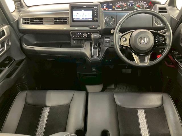 Ｎ－ＢＯＸカスタム Ｌターボ　スタイル＋ブラック　ワンオーナー　ターボ　パドルシフト　両側電動スライド　ディスプレイオーディオ　バックカメラ　シートヒーター　ＬＥＤヘッドライト　ホンダセンシング　ＡＣＣ　障害物センサー　衝突軽減ブレーキ　レーンキープ（2枚目）