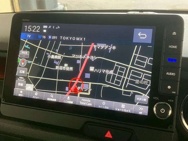 Ｎ－ＢＯＸカスタム ターボ　純正９インチナビ　純正フリップダウンＭ　両側電動スライドドア　アダプティブクルコン　ＬＥＤヘッドライト　クリアランスソナー　ハーフレザーシート　シートヒーター　ＭＴモード　フルセグＴＶ　バックカメラ（16枚目）