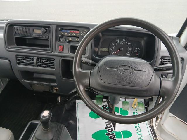 サンバートラック ＴＣ　プロフェッショナル　切替式４ＷＤ　パワーステアリング　運転席エアバック　ヘッドライトレベライザー　エアコン　ラジオ　タイミングベルト交換済（10枚目）