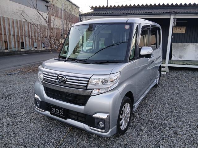 タント カスタムＸ　ＳＡＩＩ　４ＷＤ　　ロードサポート付き走行距離無制限保証　パワースライドドア　スマートアシスト　エコアイドル　横滑り防止　バックカメラ　プッシュスタート　ＡＢＳ　スマートキー　ナビ　ＴＶ（3枚目）