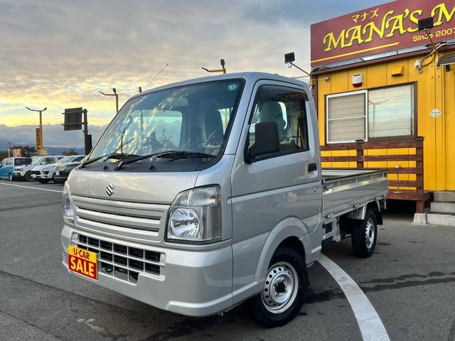 キャリイトラック ＫＣエアコン・パワステ　１年保証付　４ＷＤ　エアコン　シガーソケット　ラジオ　オートマチック　ＡＢＳ　運転席エアバッグ　助手席エアバッグ　最大積載量３５０ｋｇ（3枚目）