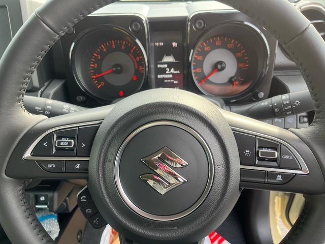 ジムニー ＸＣ　メーカー保証付　届け出済未使用車　４ＷＤ　純正アルミ　衝突被害軽減システム　スペアキー　ＬＥＤヘッドランプ　クリアランスソナー　シートヒータ（12枚目）