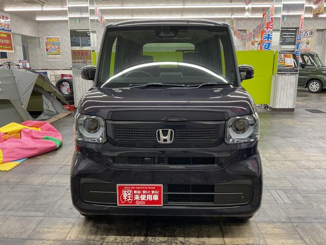 Ｎ－ＢＯＸ ベースグレード　４ＷＤ　届出済未使用車　両側スライドドア　衝突被害軽減システム　盗難防止システム　衝突安全ボディ　クリアランスソナー　シートヒーター　ＬＥＤヘッドライト　バックカメラ　サイドカメラ（5枚目）
