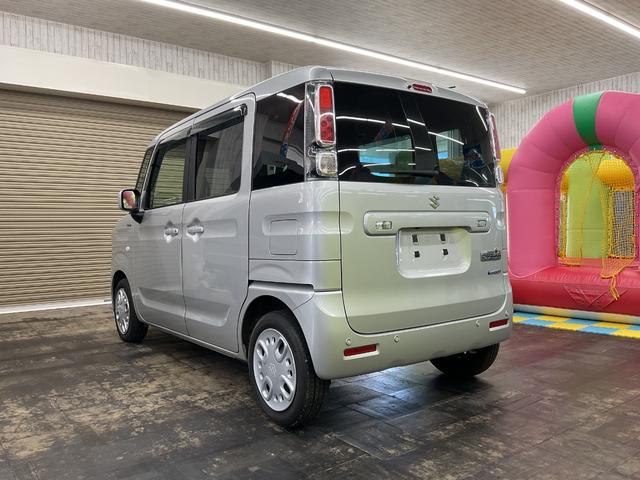 スペーシア ハイブリッドＧ　４ＷＤ　スマートキー　アイドリングストップ　衝突被害軽減システム　衝突安全ボディ　盗難防止システム　クリアランスソナー　シートヒーター　フルフラット（8枚目）