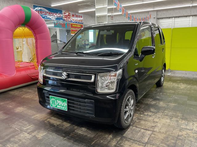 ワゴンＲ ハイブリッドＦＸ　４ＷＤ　運転席・助手席エアーバック　ＡＢＳ　ＥＳＣ　盗難防止システム　衝突被害軽減システム　衝突安全ボディ　アイドリングストップ　クリアランスソナー（2枚目）