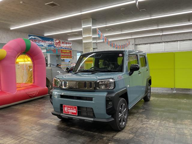 タフト Ｇ　ダーククロムベンチャー　４ＷＤ　運転席・助手席エアーバック　ＡＢＳ　ＥＳＣ　盗難防止システム　衝突被害軽減システム　衝突安全ボディ　アイドリングストップ　クリアランスソナー（2枚目）